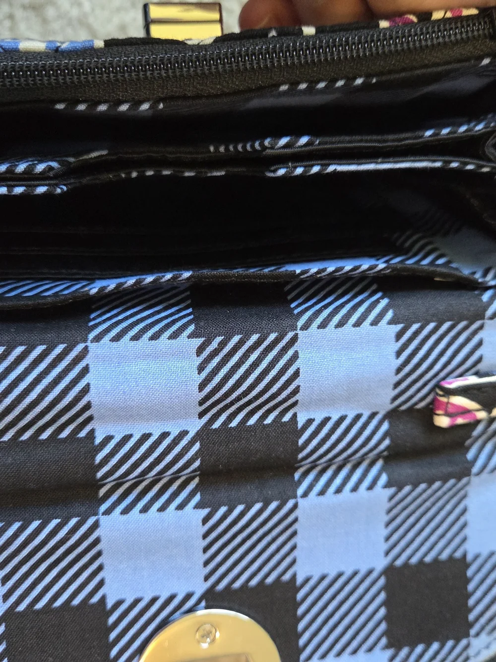 Vera Bradley Turn Lock Wristlet Wallet- Alpine Floral